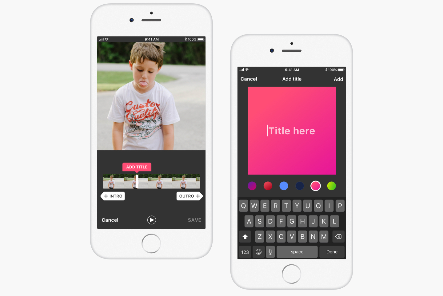 Video editing iOS app CX research, design and consulting for premium